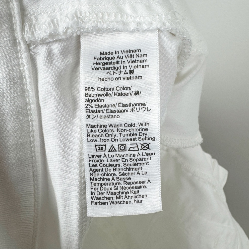 J. Crew Classic Cotton High Rise Denim Shorts White Size 27 - Picture 6 of 6